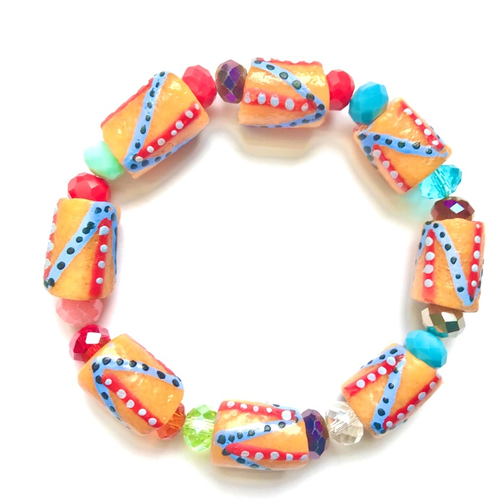 NEW Glass Bead African Bracelet